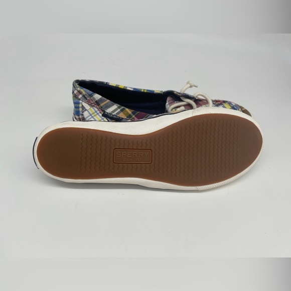 Women's Sperry Lounge Away Madras Boat Shoes Plaid Top-Slider Size 8 - Picture 14 of 14